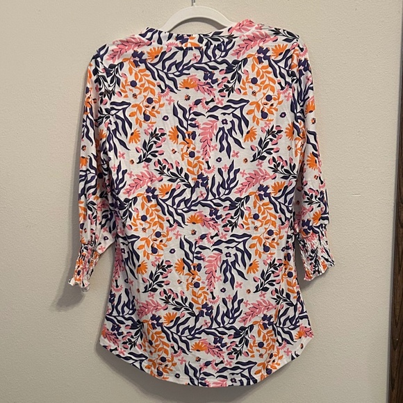 Colorful Women’s 3/4 Sleeve Top, NEVER WORN, Size Small - Picture 2 of 7